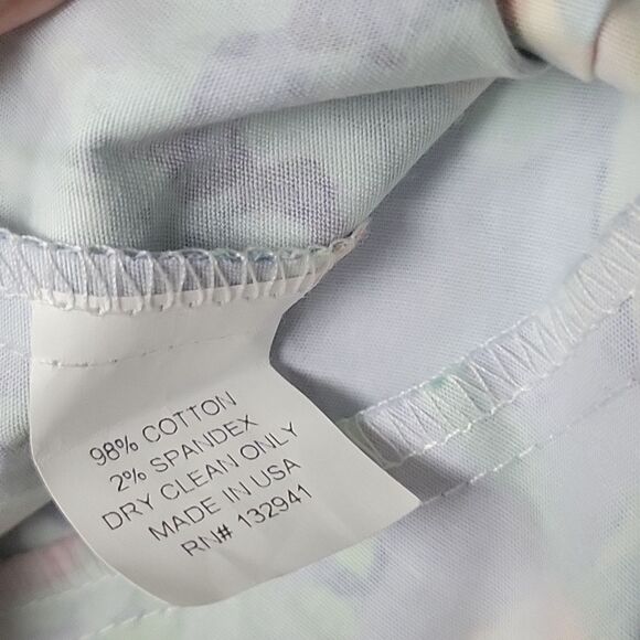 NEW Amanda Uprichard S Peplum Blue Retro Tank Top Cotton Poplin Stretchy Fitted - Picture 9 of 11